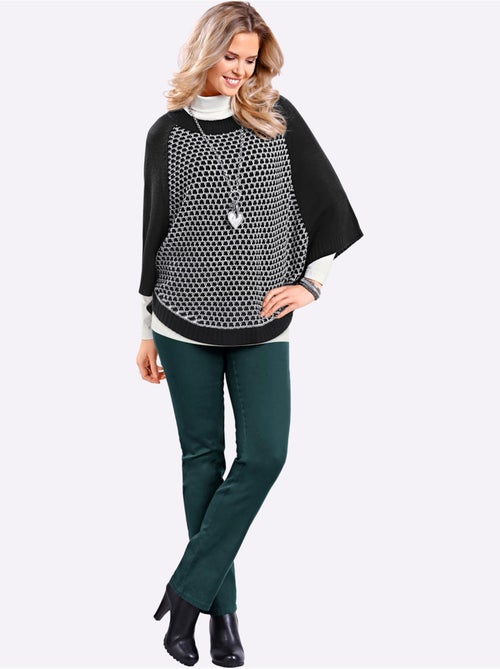 Pantalon à taille haute avec poches et ceinture élastique - Taille courte - Moda Vilona - Kiabi