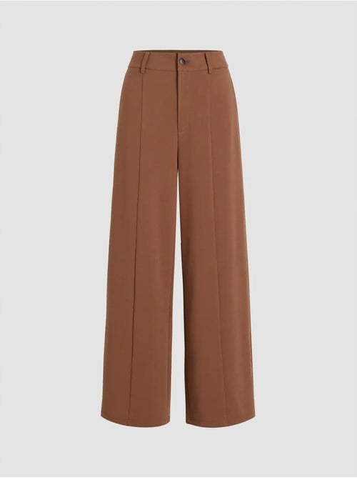 Pantalon à Taille Haute et Jambe Large Plissée - Kiabi Pantalon à Taille Haute et Jambe Large Plissée - Kiabi
