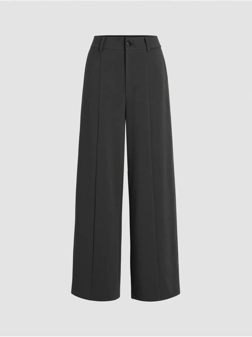 Pantalon à Taille Haute et Jambe Large Plissée - Kiabi
