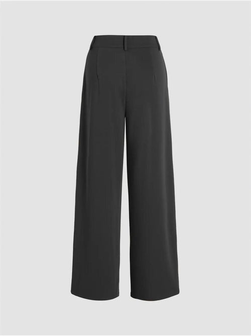 Pantalon à Taille Haute et Jambe Large Plissée - Kiabi