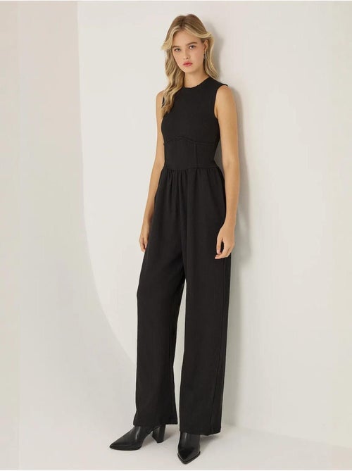 Pantalon à Taille Haute et Jambe Large Plissée - Kiabi