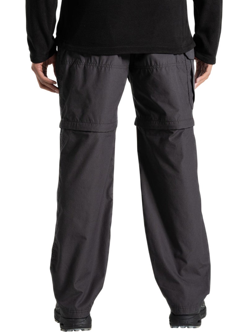 Pantalon à taille haute semi-élastiquée 2-en-1 kiwi - craghoppers Gris Gris anthracite - Kiabi
