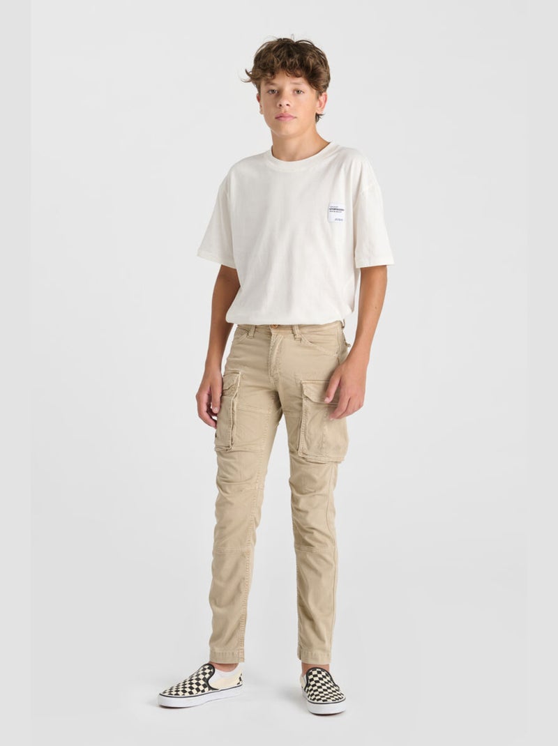 Pantalon AARAN cargo 'Le Temps Des Cerises' Beige - Kiabi