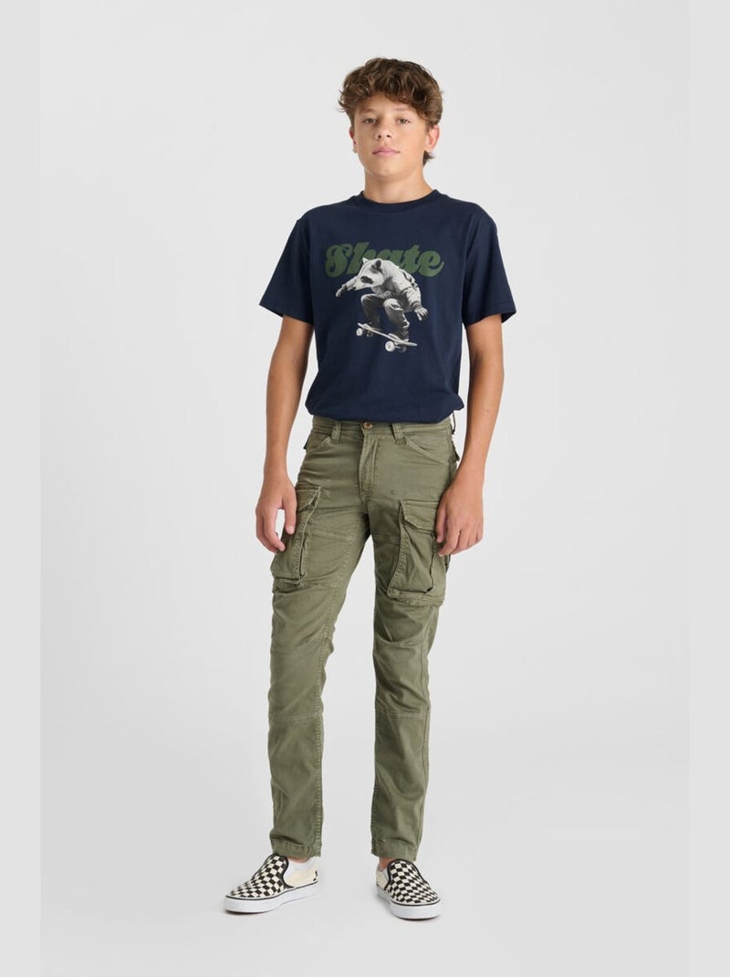 Pantalon AARAN cargo 'Le Temps Des Cerises' Kaki - Kiabi
