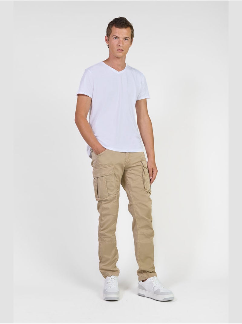 Pantalon AARON cargo 'Le Temps Des Cerises' Beige - Kiabi