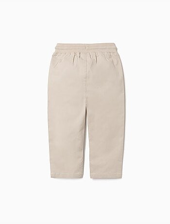 Pantalon ajusté en sergé avec cordon de serrage