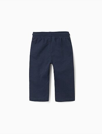 Pantalon ajusté en sergé avec cordon de serrage