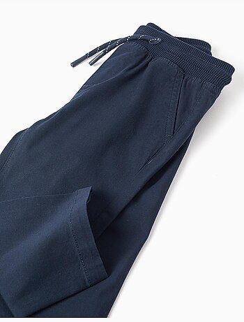 Pantalon ajusté en sergé avec cordon de serrage