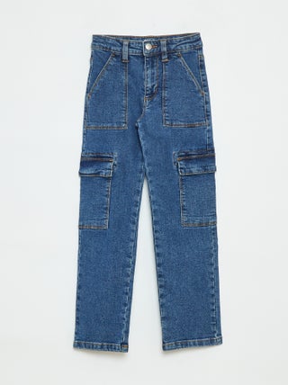 Pantalon ajustée avec poches à rabat - coupe + confortable