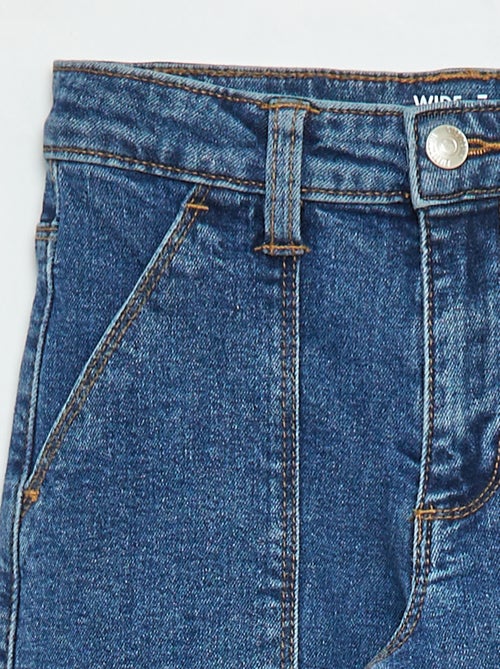 Pantalon ajustée avec poches à rabat - coupe + confortable - Kiabi