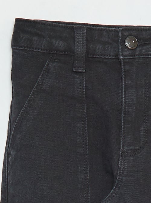 Pantalon ajustée avec poches à rabat - coupe + confortable - Kiabi