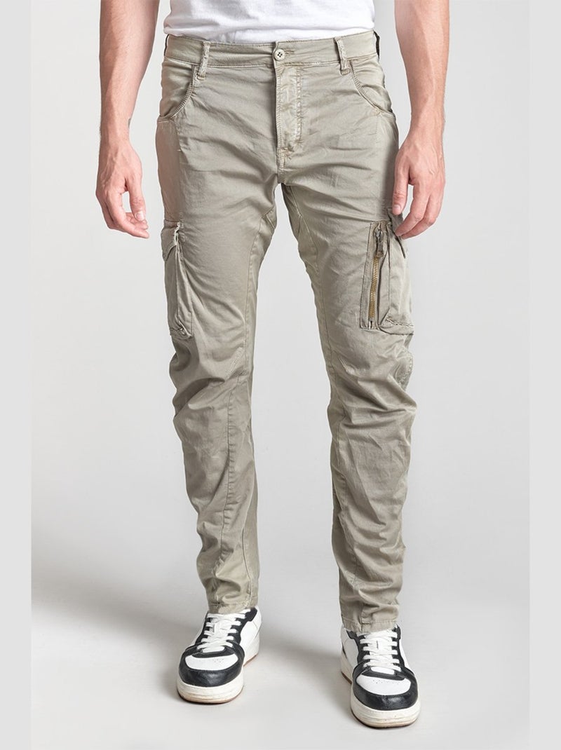 Pantalon ALBAN cargo 'Le Temps Des Cerises' Gris - Kiabi