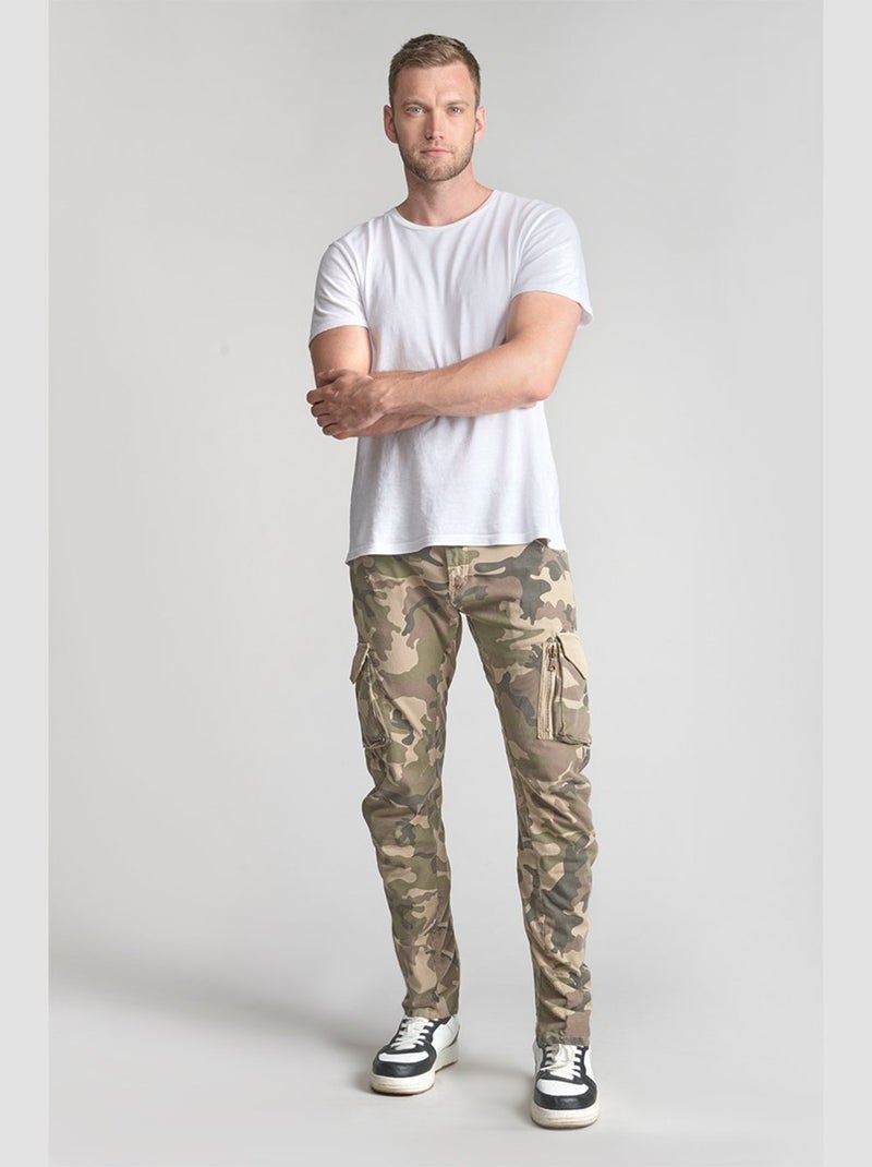 Pantalon ALBANCAM cargo 'Le Temps Des Cerises' Beige - Kiabi