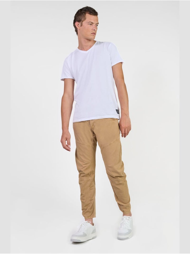 Pantalon ALBE carotte 'Le Temps Des Cerises' Beige - Kiabi