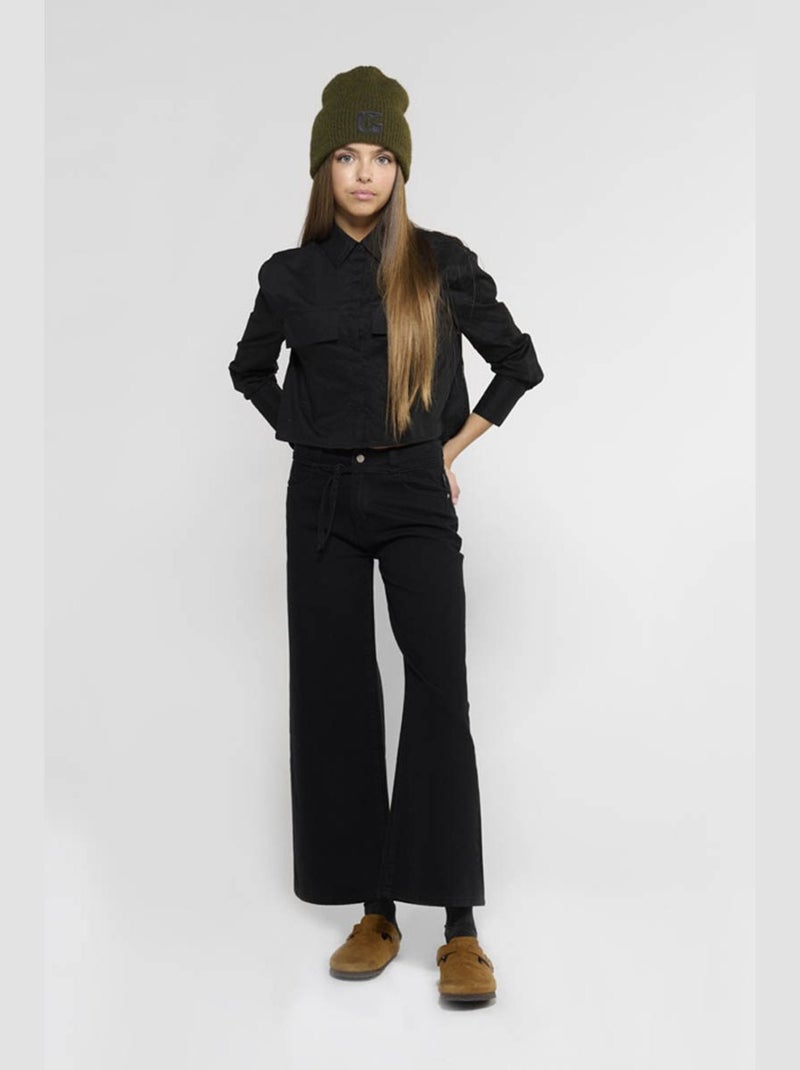 Pantalon ALEXGI droite en jeans 'Le Temps Des Cerises' Noir - Kiabi
