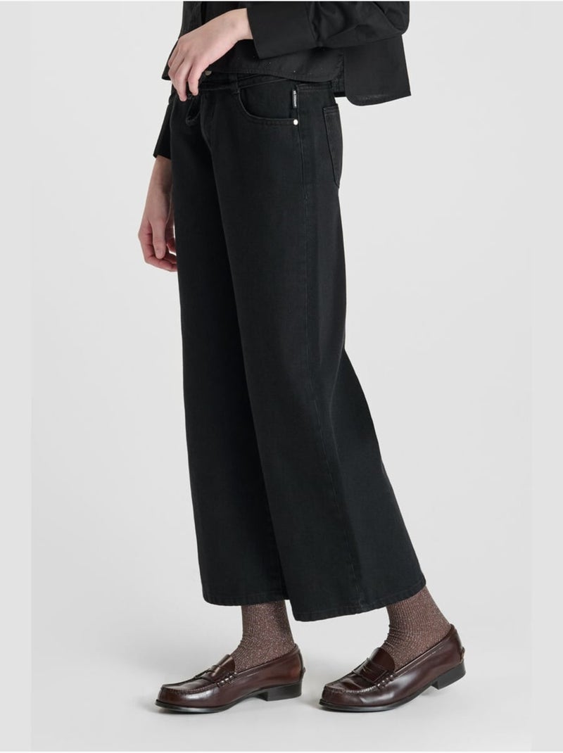 Pantalon ALEXGI droite en jeans 'Le Temps Des Cerises' Noir - Kiabi