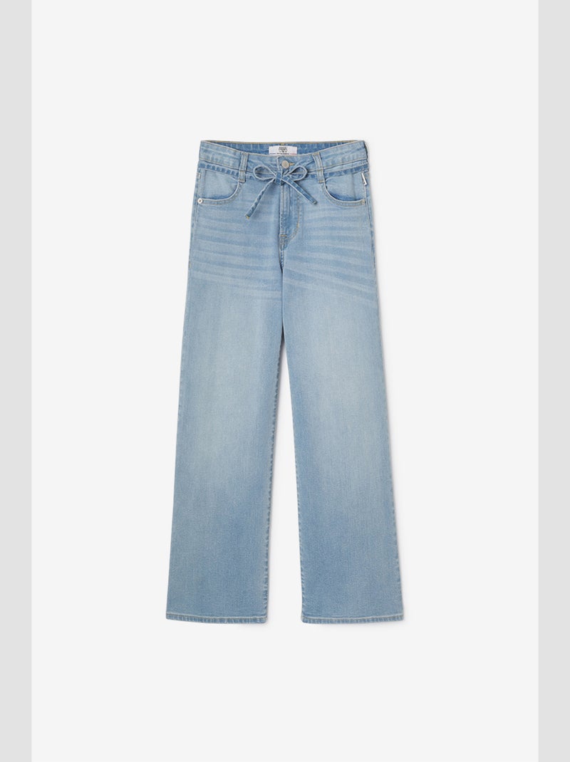 Pantalon ALEXGI flare en jeans 'Le Temps Des Cerises' Bleu - Kiabi