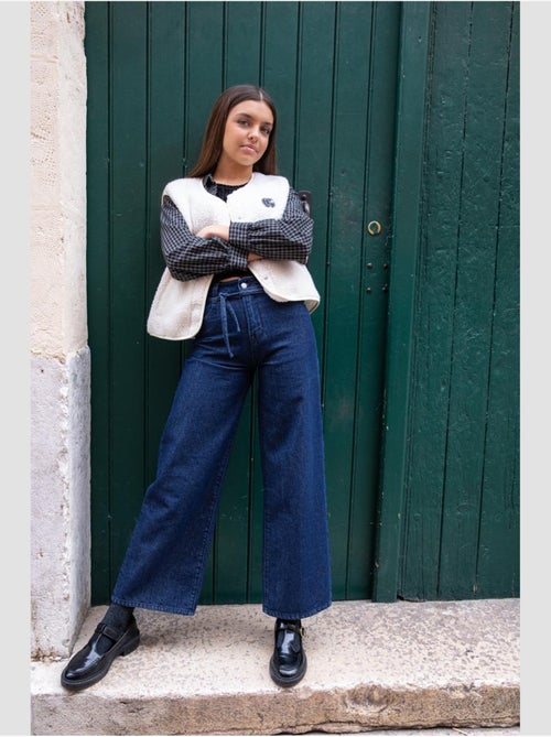 Pantalon ALEXGI flare en jeans 'Le Temps Des Cerises' - Kiabi