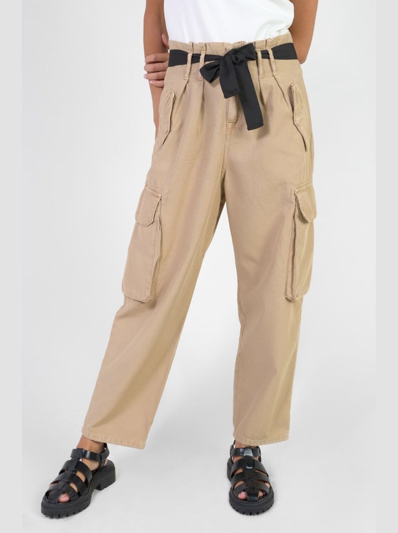 Pantalon AMBROISE loose, large 'Le Temps Des Cerises' Beige - Kiabi