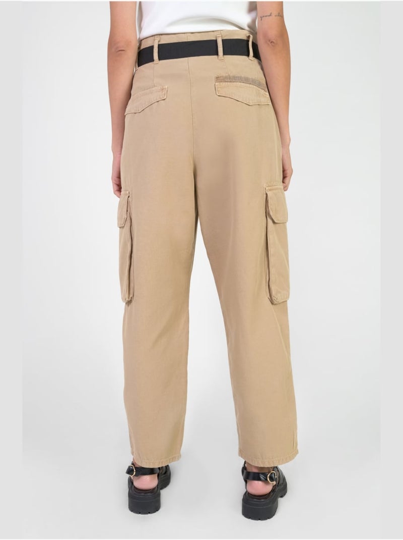 Pantalon AMBROISE loose, large 'Le Temps Des Cerises' Beige - Kiabi