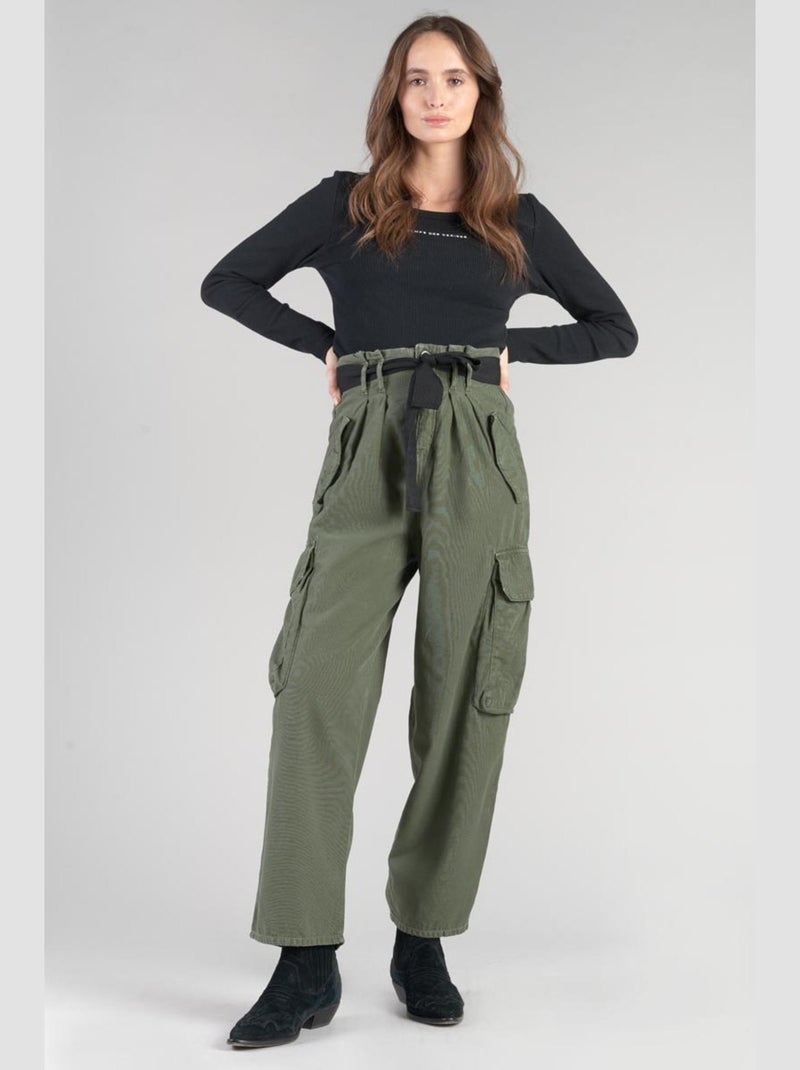 Pantalon AMBROISE loose, large 'Le Temps Des Cerises' Vert - Kiabi