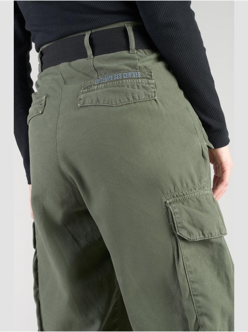 Pantalon AMBROISE loose, large 'Le Temps Des Cerises' Vert - Kiabi