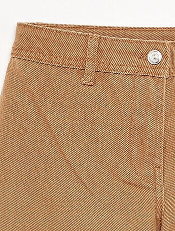 Pantalon ample avec broderies 'fleurs'