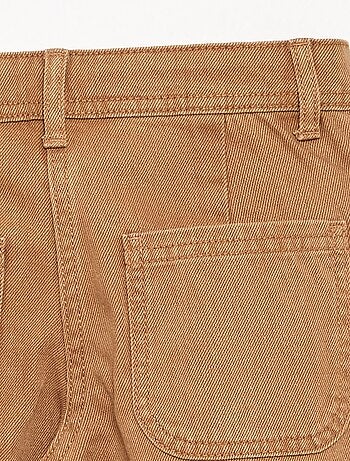 Pantalon ample avec broderies 'fleurs'