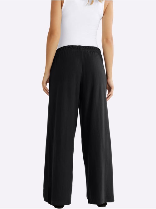 Pantalon ample avec ceinture élastique et 2 poches cousues - Taille standard - Moda Vilona - Kiabi