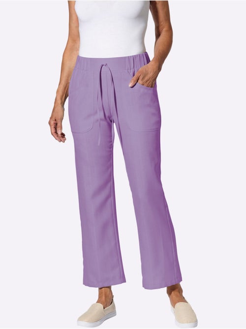 Pantalon ample avec ceinture élastique et deux poches - Taille standard - Moda Vilona - Kiabi