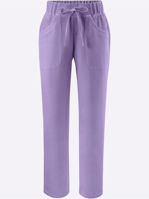 Pantalon ample avec ceinture élastique et deux poches - Taille standard - Moda Vilona - Kiabi