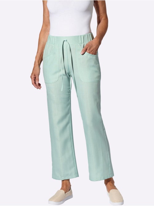 Pantalon ample avec ceinture élastique et deux poches - Taille standard - Moda Vilona - Kiabi