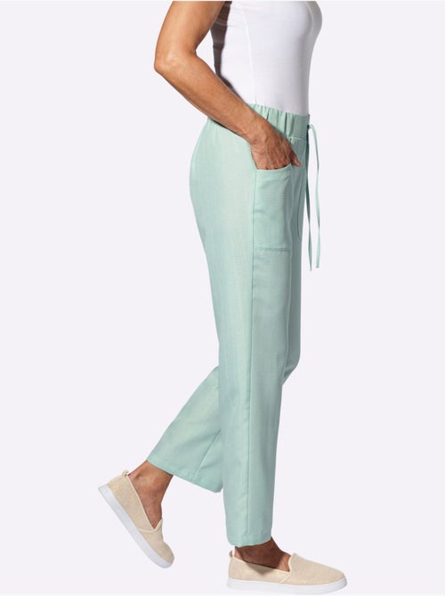 Pantalon ample avec ceinture élastique et deux poches - Taille standard - Moda Vilona - Kiabi