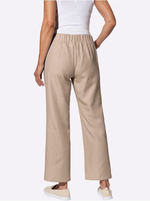 Pantalon ample avec ceinture élastique et poches à l'avant - Taille standard - Moda Vilona - Kiabi