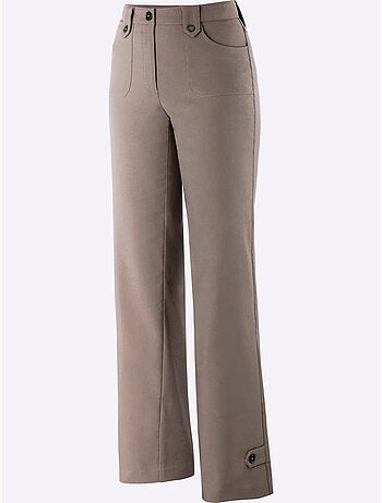 Pantalon ample avec passants et poches plaquées devant - Taille courte - Witt