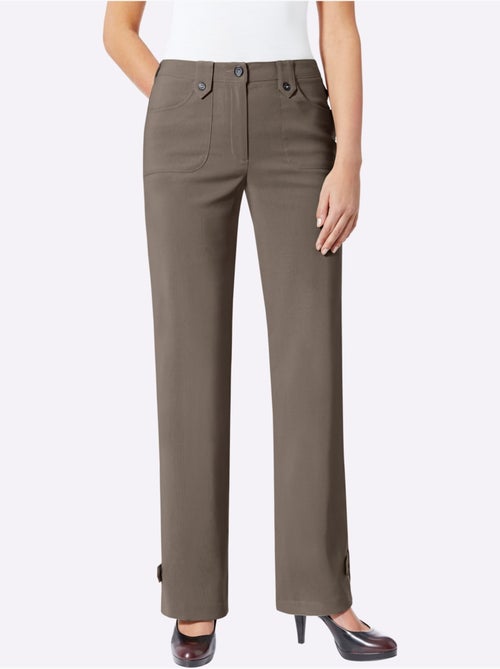 Pantalon ample avec passants et poches plaquées devant - Taille courte - Witt - Kiabi