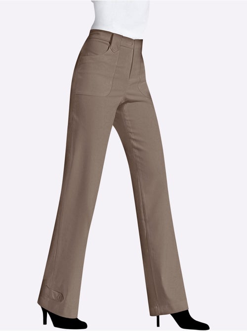 Pantalon ample avec passants et poches plaquées devant - Taille courte - Witt - Kiabi