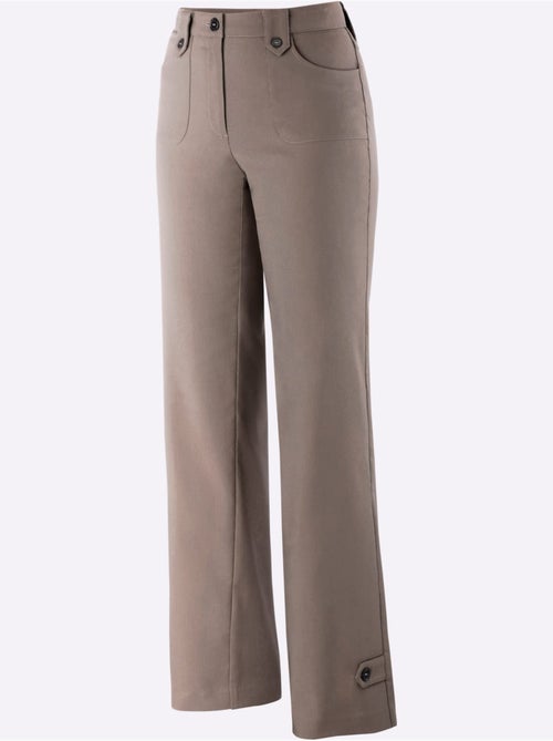 Pantalon ample avec passants et poches plaquées devant - Taille courte - Witt - Kiabi