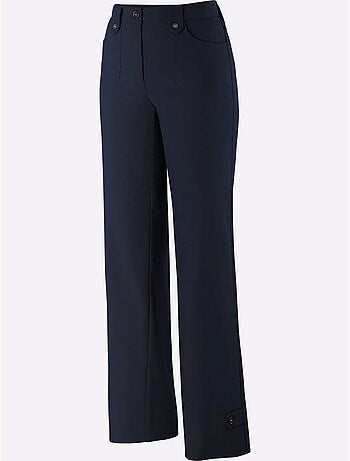 Pantalon ample avec passants et poches plaquées devant - Taille courte - Witt
