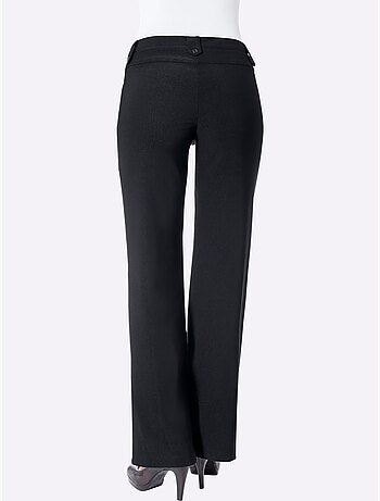 Pantalon ample avec poches et brides fantaisie en matière extensible - taille standard - witt