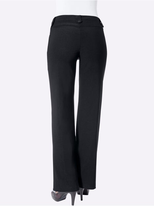 Pantalon ample avec poches et brides fantaisie en matière extensible - Taille standard - Witt - Kiabi