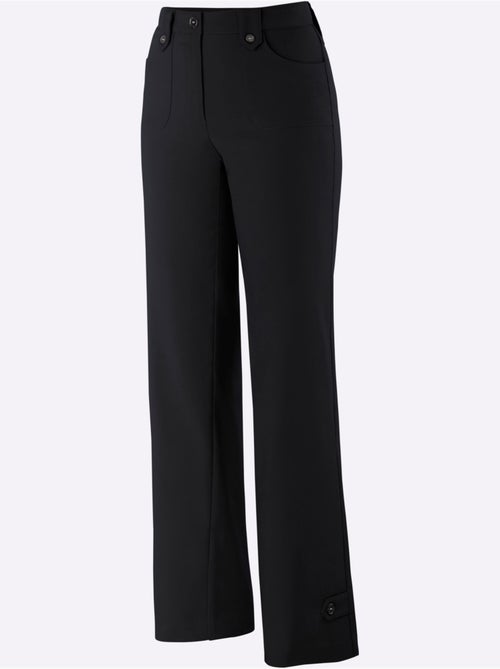 Pantalon ample avec poches et brides fantaisie en matière extensible - Taille standard - Witt - Kiabi