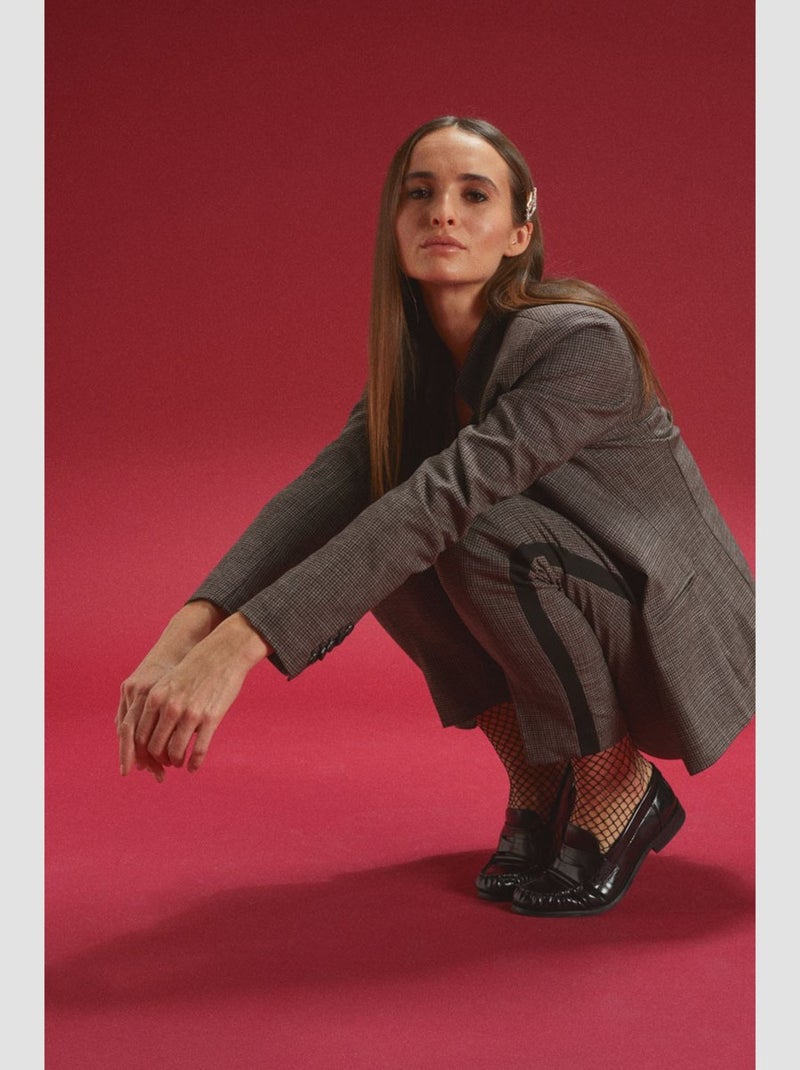Pantalon APRIL droit 'Le Temps Des Cerises' Marron - Kiabi