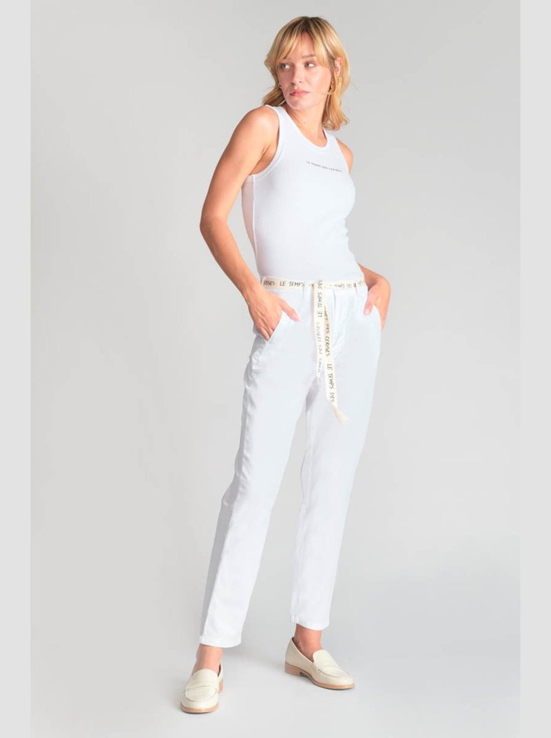 Pantalon ARLO chino 'Le Temps Des Cerises' Blanc - Kiabi