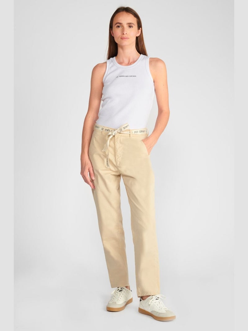 Pantalon ARLO chino 'Le Temps Des Cerises' Blanc - Kiabi