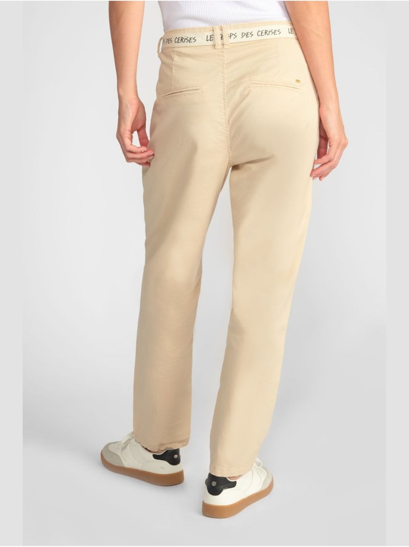 Pantalon arlo chino 'le temps des cerises' Blanc - Kiabi