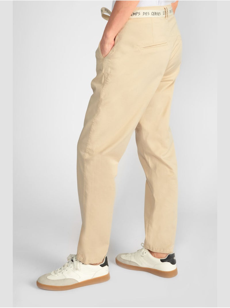 Pantalon arlo chino 'le temps des cerises' Blanc - Kiabi
