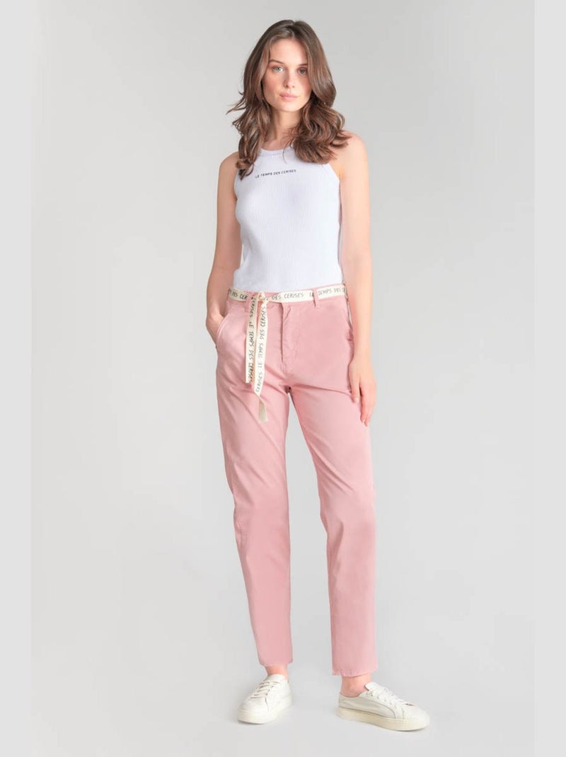 Pantalon ARLO chino 'Le Temps Des Cerises' Rose - Kiabi