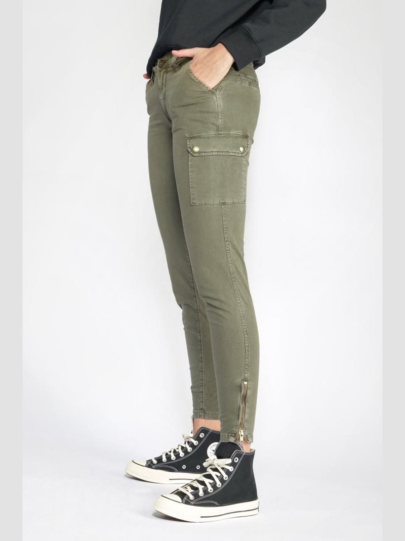 Pantalon ARMY slim 'Le Temps Des Cerises' Kaki - Kiabi