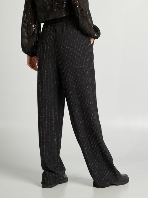 Pantalon avec bandes pailletées 'JDY' - Kiabi